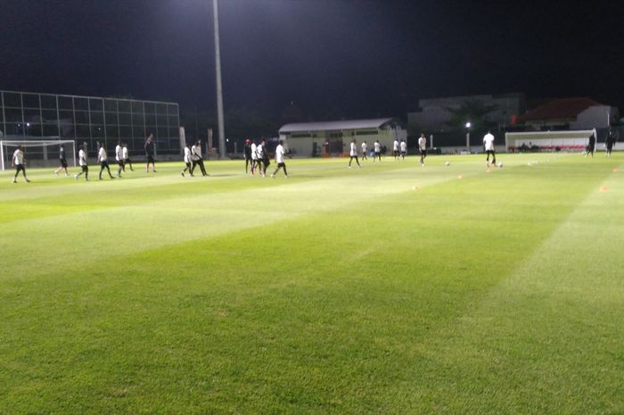 Sesi latihan timnas U-17 Mali di Lapangan Sriwaru, Surakarta pada Rabu (22/11/2023).