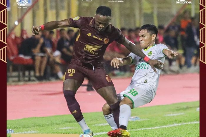 Suasana pertandingan PSM Vs Persikabo 1973 pada laga pekan ke-20 Liga 1 2023/2024 di Stadion B. J. Habibie, Pare-pare, Kamis (23/11/2023).