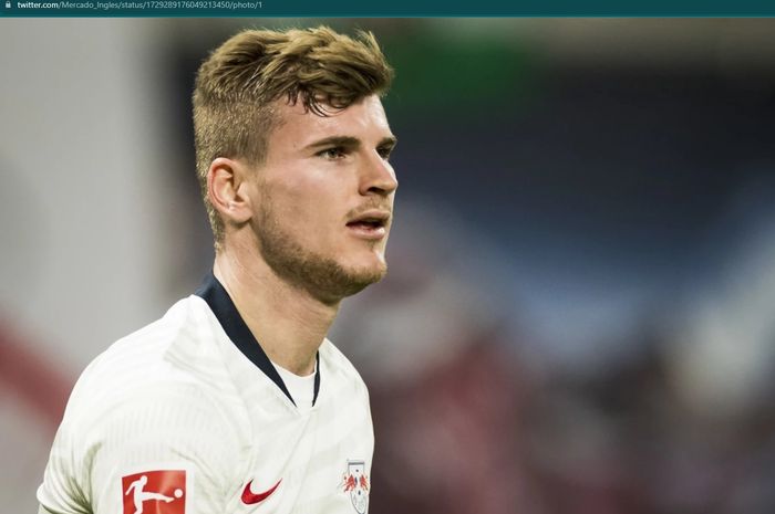 Eks penyerang flop Chelsea, Timo Werner, dikabarkan masuk dalam bidikan Man United.