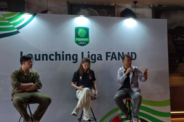 PT Liga Indonesia Baru (LIB) membuat sistem baru bernama Liga Fan ID di SPARK, Senayan, Jakarta Pusat, Rabu (6/12/2023).