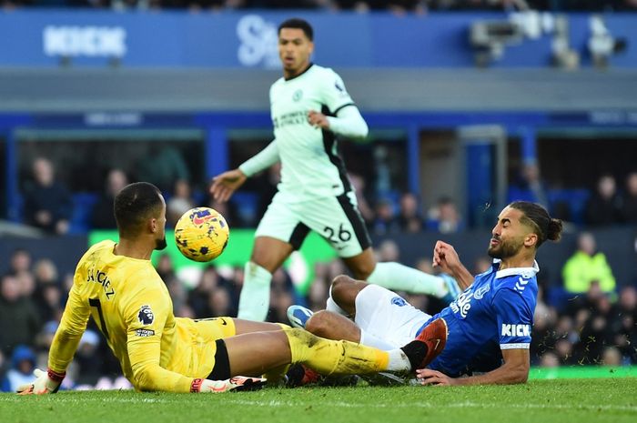 Chelsea kembali keok di laga tandang Liga Inggris 2023-2024 setelah takluk 0-2 dari Everton di Goodison Park, Minggu (10/12/2023) malam WIB.