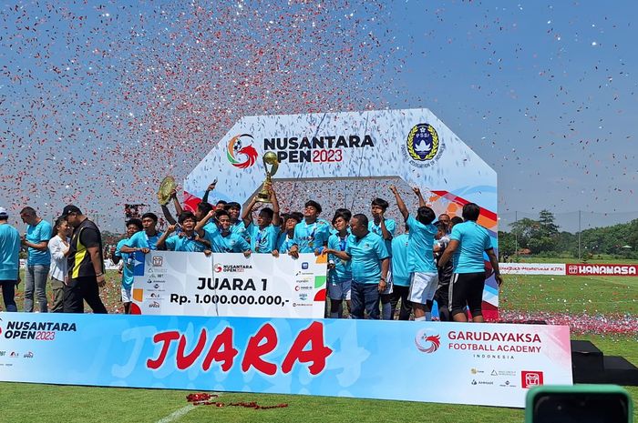 Persib Bandung U-17 berhasil menjadi juara Nusantara Open 2023