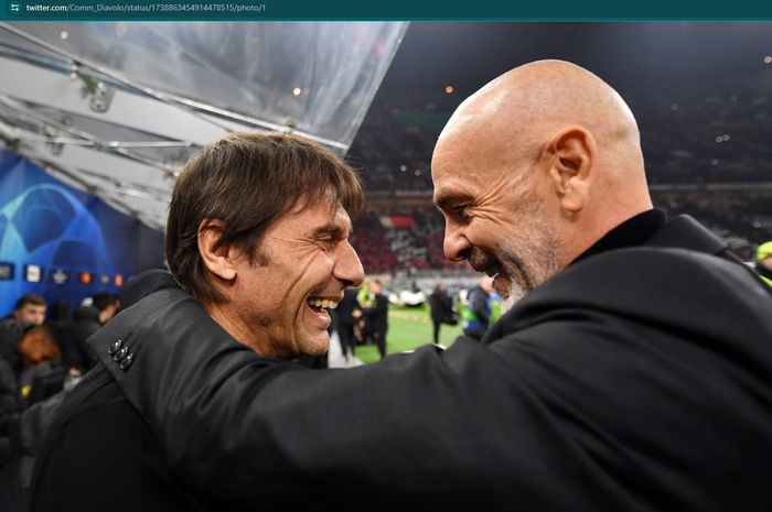 Antonio Conte dikabarkan menjadi kandidat kuat untuk menggantikan posisi Stefano Pioli di AC Milan.