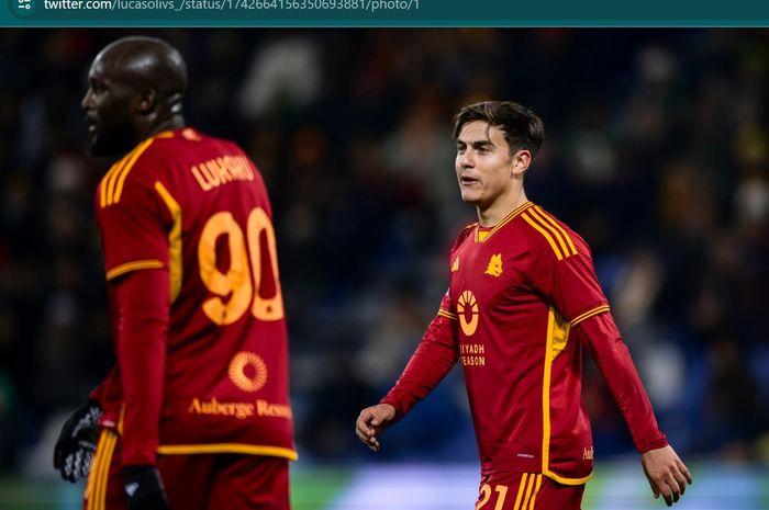 Paulo Dybala dan Romelu Lukaku membantu AS Roma lolos ke perempat final Coppa Italia berkat kemenangan comeback 2-1 atas Cremonese, Rabu (3/1/2024) atau Kamis dini hari WIB.