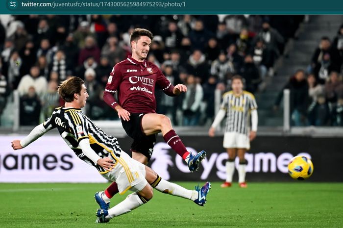 Juventus sukses memenangkan duel kontra Salernitana pada babak 16 besar Coppa Italia via comeback dan menang besar 4-1 di Allianz Stadium, Kamis (4/1/2024) atau Jumat dini hari WIB.