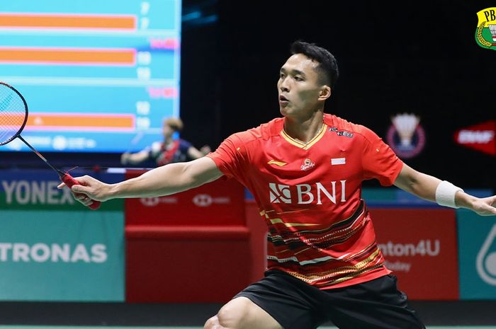 Tunggal putra Indonesia, Jonatan Christie, harus takluk pada babak pertama Malaysia Open 2024 di Axiata Arena, Kuala Lumpur, Malaysia, 9 Januari 2024.