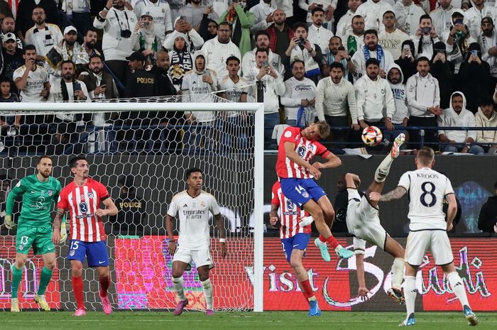 Performa Jude Bellingham pada laga semifinal Piala Super Spanyol di Stadion Al-Awwal, Rabu (10/1/2024).