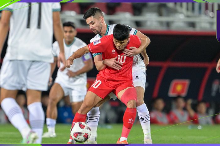 Suasana pertandingan Timnas Indonesia vs Vietnam di Grup D Piala Asia 2023.