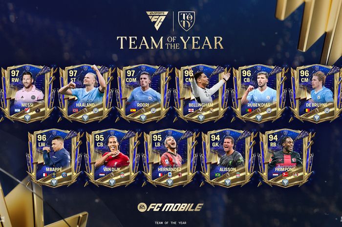 EA SPORTS FC&trade; MOBILE RILIS TEAM OF THE YEAR, HADIRKAN YANG TERBAIK DALAM ULTIMATE TEAM