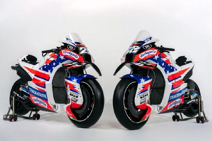 Livery tim Trackhouse Racing MotoGP pada MotoGP 2024