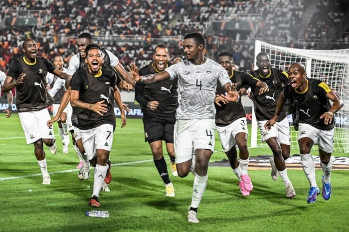 Laga Afrika Selatan versus Maroko pada babak 16 besar Piala Afrika 2023.