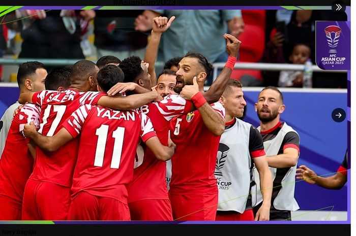 Lolosnya timnas Yordania membuat Komposisi semifinalis Piala Asia 2023 membuka skenario lahirnya hanya satu calon juara baru.