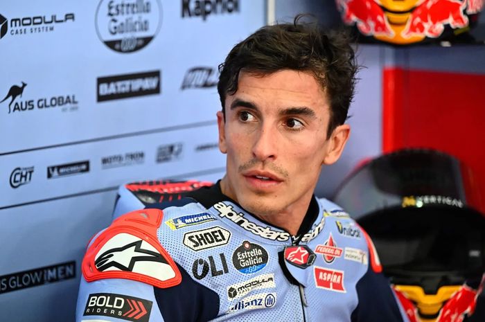 Pembalap Gresini Racing, Marc Marquez, pada tes pramusim MotoGP 2024 di Sirkuit Sepang, Malaysia.