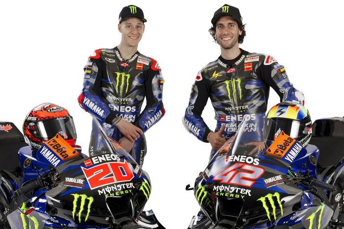 Ki-ka: Fabio Quartararo dan Alex Rins akan menjadi andalan tim Monster Energy Yamaha untuk MotoGP 2024.