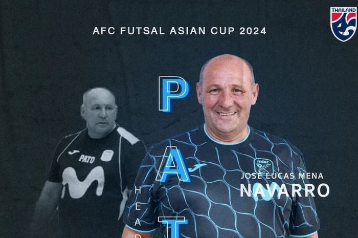 Pelatih baru Timnas Futsal Thailand, Jose Lucas Mena Navarro.