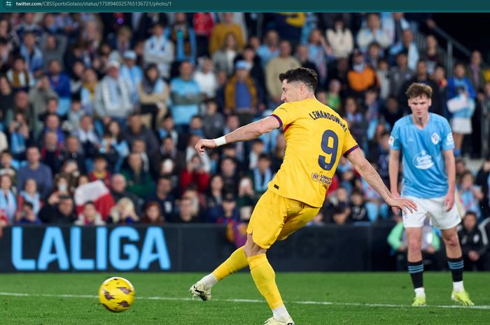 Barcelona berhasil meraih kemenangan 2-1 atas Celta Vigo dalam lanjutan Liga Spanyol 2023-2024 berkat brace dari Robert Lewandowski.