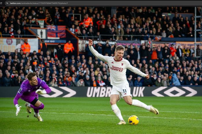 Melihat Rasmus Hojlund mencetak gol untuk Manchester United, Erik ten Hag  mulai mendapat pencerahan.