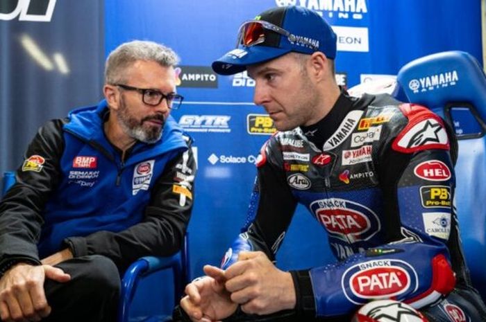 Juara Dunia WSBK enam kali, Jonathan Rea harus menanggung malu setelah debutnya bersama Pata Yamaha pada seri pembuka WSBK 2024 di Australia berakhir ngenes di Race 1 Sirkuit Phillip Islands, Australia, Sabtu (24/2/2024).