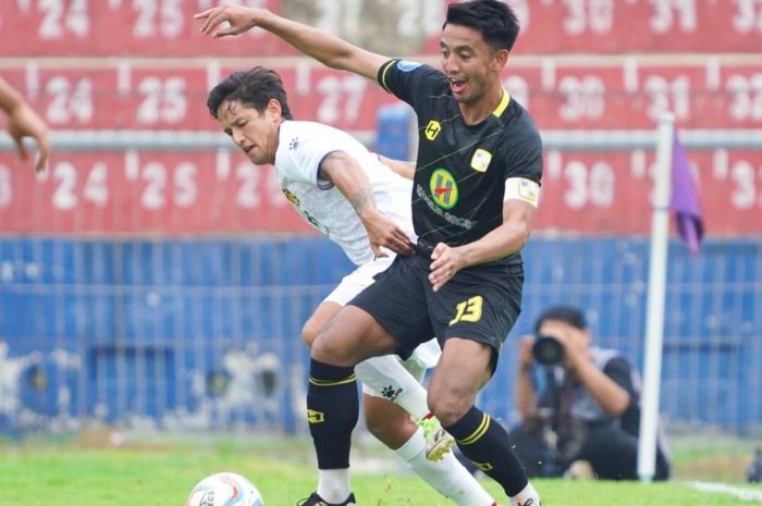 Suasana pertandingan pekan ke-26 Liga 1 2023/2024 antara Persik Kediri vs Barito Putera di Stadion Brawijaya, Kediri, Selasa (27/2/2024)