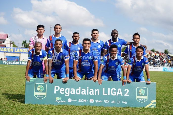 Skuad PSBS Biak dalam mengarungi Liga 2 2023-2024.