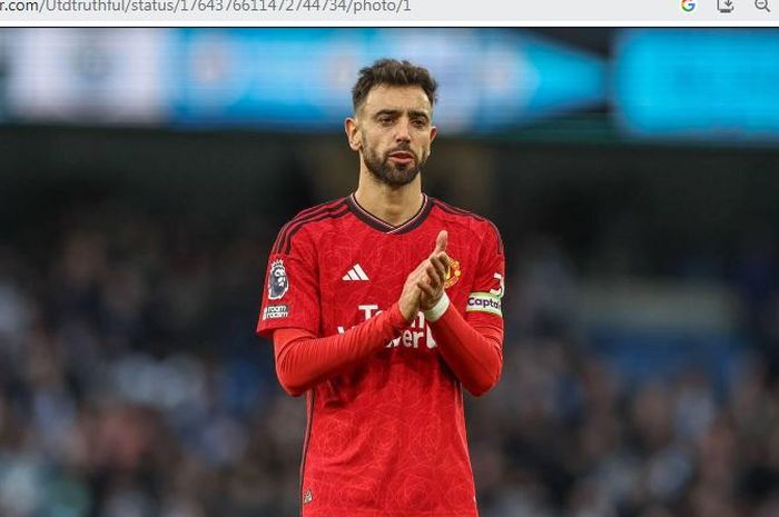 Kapten Manchester United, Bruno Fernandes.