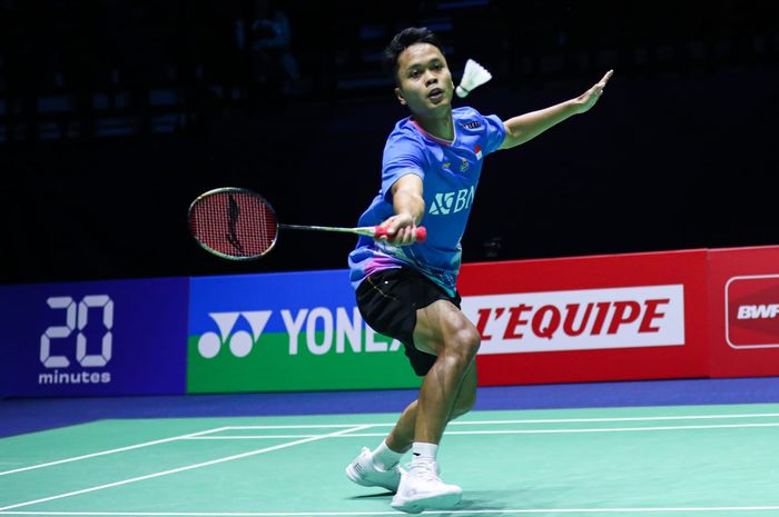 Pebulu tangkis tunggal putra Indonesia, Anthony Sinisuka Ginting, akan tampil pada hari pertama All England Open 2024