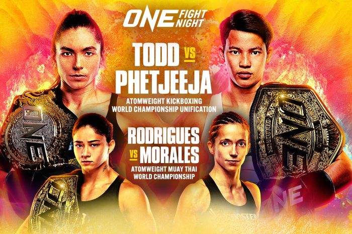 ONE Fight Night 20, Sabtu (9/3/2024), dipuncaki dua laga perebutan sabuk juara antara atlet-atlet perempuan elite ONE Championship.