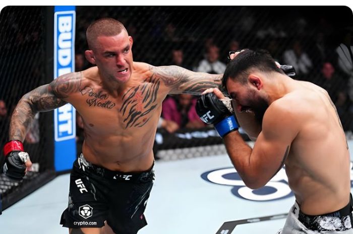 Sisi ngeri Dustin Poirier calon lawan Islam Makhachev di UFC 302 terkuak yakni punya bogem mentah dahsyat.