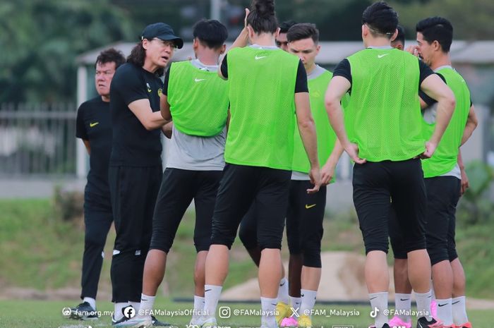 Timnas Malaysia menjalani sesi latihan jelang laga kontra Oman di Kualifikasi Piala Dunia 2026.