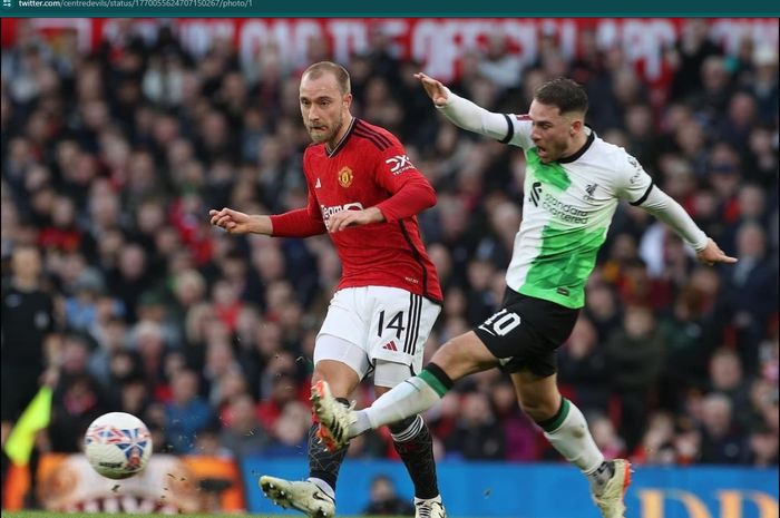 Gelandang Man United, Christian Eriksen, dikabarkan mulai tidak betah di klub lantaran banyak menghabiskan waktu sebagai cadangan.