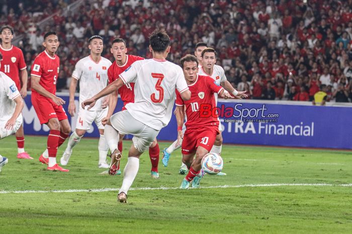 Suasana Pertandingan antara Timnas Indonesia Vs Vietnam.