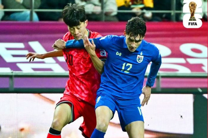 Tuan rumah Korea Selatan ditahan imbang 1-1 oleh Thailand dalam ajang putaran kedua Kualifikasi Piala Dunia 2026.