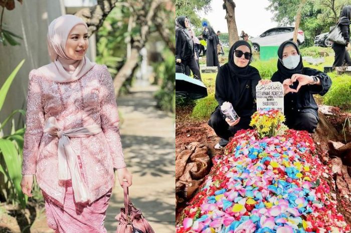 Tya Ariestya hadir dalam persiapan tahlilan meninggalnya Stevie Agnecya.