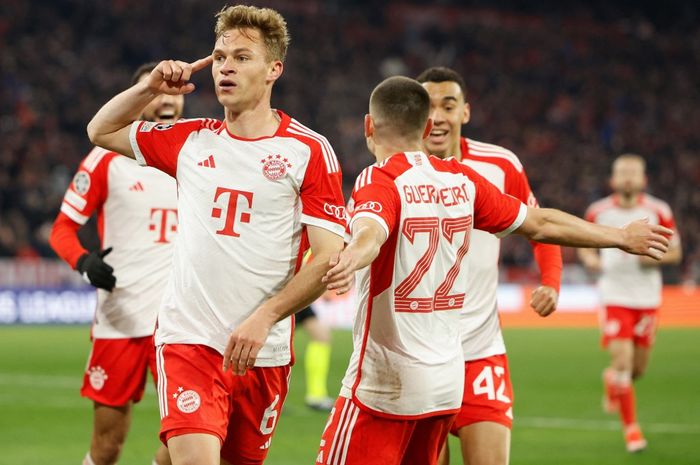 Sundulan Joshua Kimmich antarkan Bayern Muenchen mengalahkan Arsenal dan maju ke semifinal Liga Champions untuk pertama kali sejak 2020.