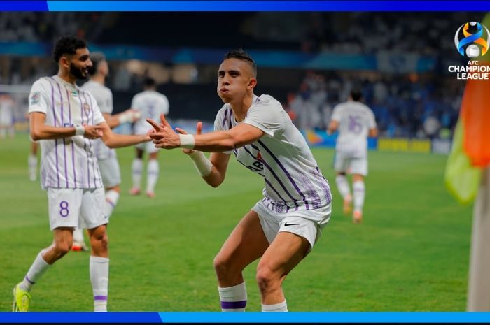 Soufiane Rahimi mencetak hattrick untuk Al Ain, mimpi buruk Cristiano Ronaldo dkk, yang menghancurkan rekor dunia milik Al Hilal pada semifinal Liga Champions Asia (17/4/2024).