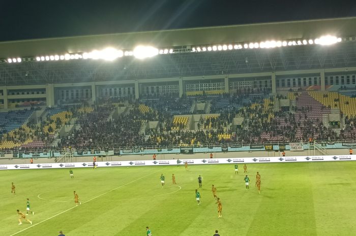 PSS Sleman Vs Dewa United di Stadion Manahan, Solo, Sabtu (21/4/2024).