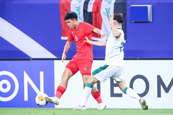 Suasana pertandingan Irak vs Vietnam pada laga perempat final Piala Asia U-23 2024, Jumat (26/4/2024) di Stadion Al Janoub, Al Wakrah.