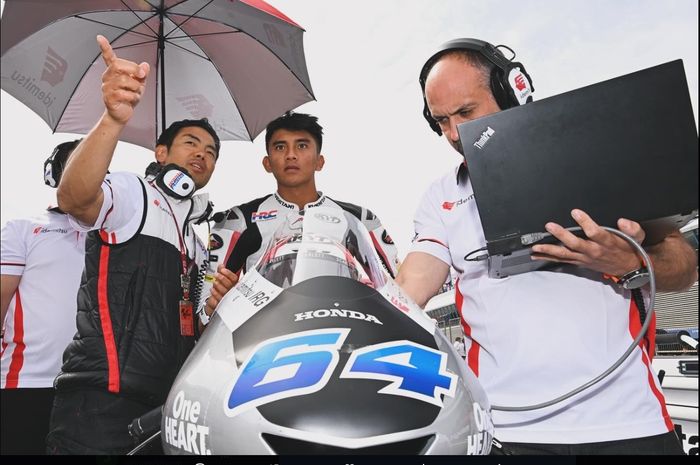 Bos Honda Tam Asia, Hiroshi Aoyama senang Mario Aji berpeluang tampil di Moto2 Catalunya 2024.