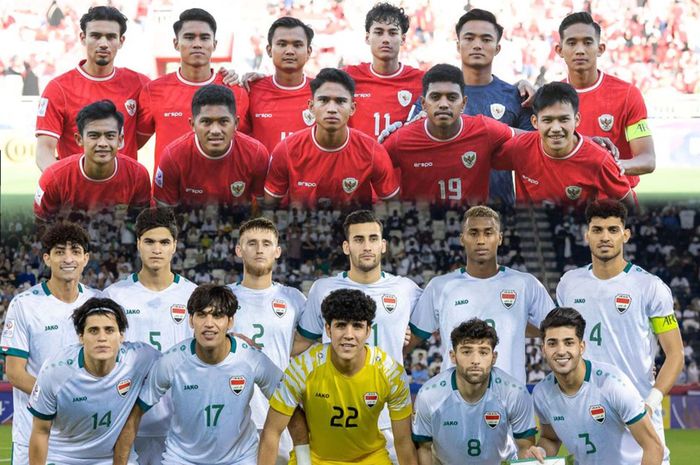 Timnas U-23 Indonesia menghadapi Irak dalam pertandingan perebutan tempat ketiga Piala Asia U-23 2024 di Stadion Abdullah bin Khalifa, Doha, Kamis (2/5/2024).