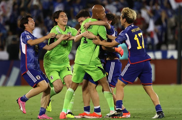 Timnas U-23 Jepang keluar sebagai juara Piala Asia U-23 2024 usai kalahkan Uzbekistan di Jassim Bin Hamad Stadium Doha (3/5/2024).