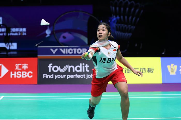 Tunggal putri Indonesia, Ester Nurumi Tri Wardoyo kalahkan kompatriot senegara PV Sindhu, Keyura Mopati pada babak 16 besar Kaohsiung Masters 2024.