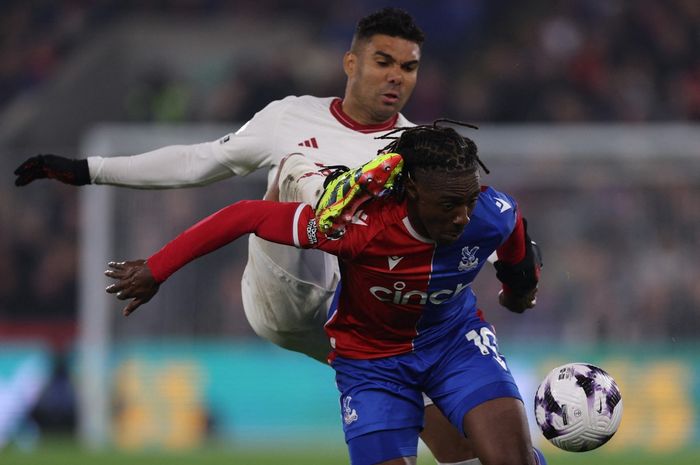 Casemiro mencatatkan rekor buruk saat Man United takluk 0-4 dari Crystal Palace dalam lanjutan Liga Inggris 2023-2024.