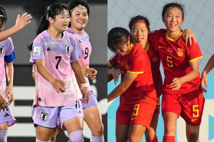 Jepang vs China pada laga terakhir Grup B Piala Asia wanita U-17 2024 di Stadion Kapten I Wayan Dipta, Gianyar, Bali, Senin (13/5/2024).