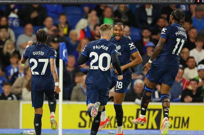 Chelsea semakin dekat dengan Liga Europa setelah berhasil mengalahkan Brighton and Hove Albion di Amex Stadium, Rabu (15/5/2024).