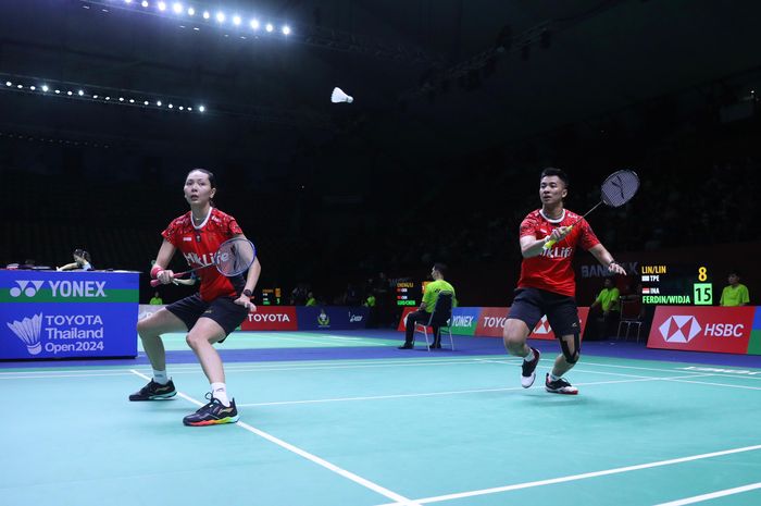 Ganda campuran Indonesia, Dejan Ferdinansyah/Gloria Emanuelle Widjaja tampil apik pada babak kedua Thailand Open 2024