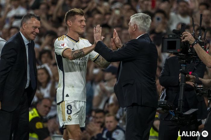 Carlo Ancelotti memberikan pujian terakhir setelah Toni Kroos sudah melakoni laga perpisahan dengan Real Madrid.