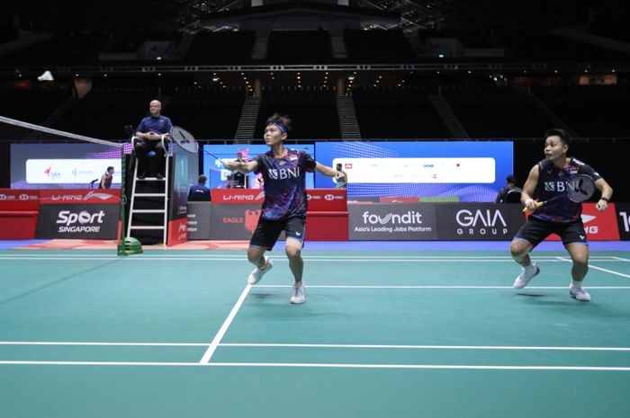 Ganda putri Indonesia, Apriyani Rahayu/Siti Fadia Silva Ramadhanti, melaju ke perempat final Singapore Open 2024 karena lawan mundur