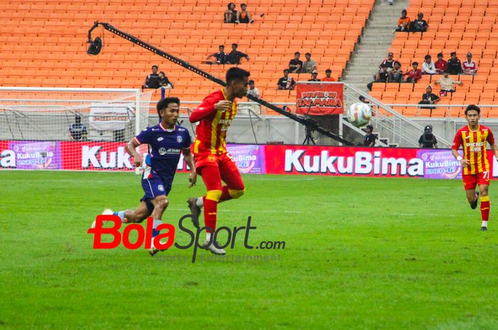 Suasana Pertandingan antara Selangor FC vs Sabah FC distadion Jakarta International Stadium, Kamis (30/5/2024)