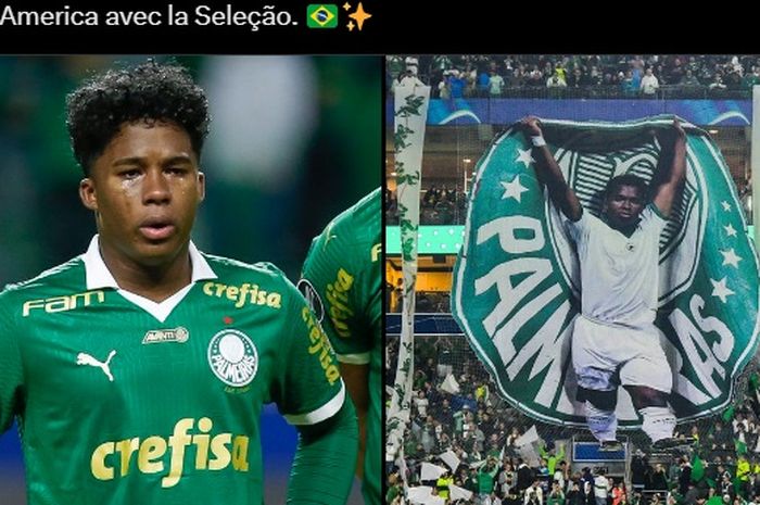 Penyerang Palmeiras, Endrick menjalani laga terakhirnya sebelum bergabung dengan Real Madrid pada musim panas 2024.