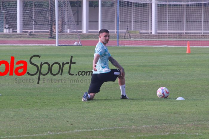 Verdonk sudah mulai mengikuti latihan bersama timnas Indonesia di Stadion Madya, Jumat (31/5/2024).